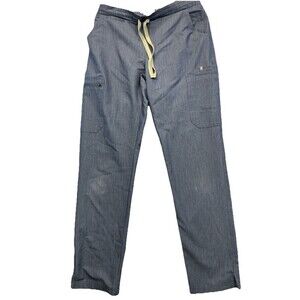 FIGS Women’s Small Gray Scrub Pants Technical Collection Drawstring Pockets ￼